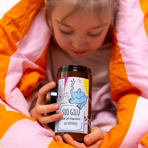 SIO GILU Naturalna Sól do Kąpieli dla Dzieci 560 g