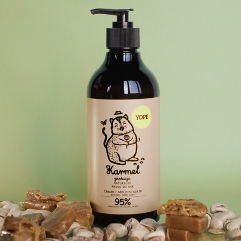 YOPE Mydło w Płynie Karmel i Pistacja 500 ml