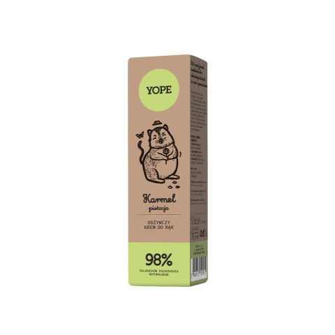 YOPE Odżywczy Krem do Rąk – Karmel i Pistacja 50 ml