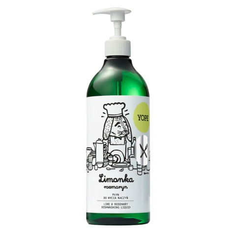 YOPE Płyn do Mycia Naczyń – Limonka i Rozmaryn 750 ml
