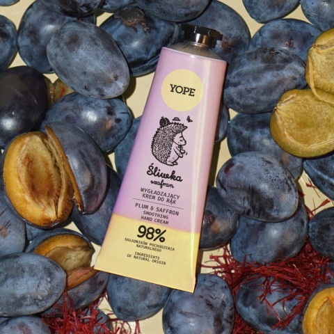 YOPE Wygładzający Krem do Rąk – Śliwka i Szafran 50 ml