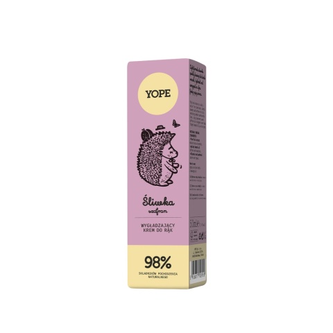 YOPE Wygładzający Krem do Rąk – Śliwka i Szafran 50 ml