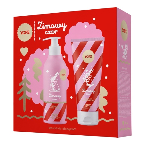 YOPE ZESTAW ZIMOWY CZAR ŻEL POD PRYSZNIC 200ML + MYDŁO DO RĄK 300ML