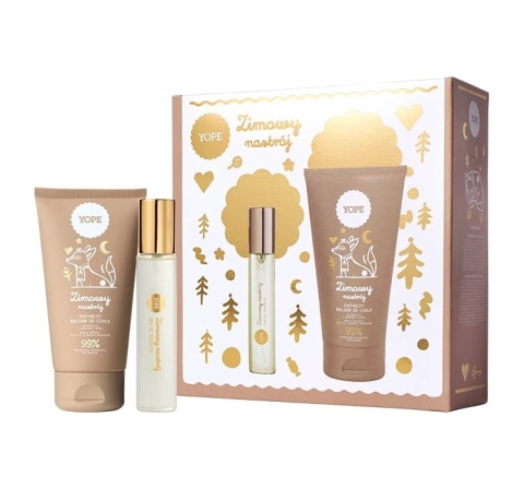 YOPE ZESTAW ZIMOWY NASTRÓJ BALSAM DO CIAŁA 150ML + WODA TOALETOWA 33ML