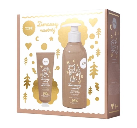 YOPE ZESTAW ZIMOWY NASTRÓJ MYDŁO 300ML + KREM DO RĄK 50ML