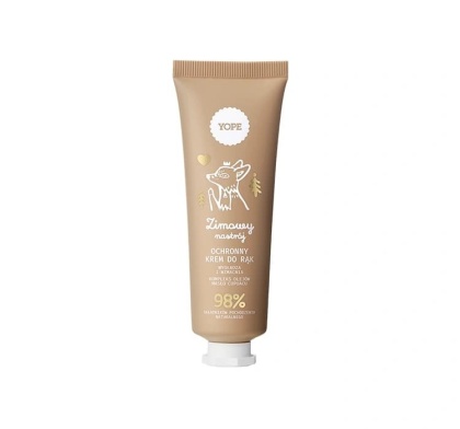 YOPE Zimowy Nastrój – Ochronny Krem do Rąk z Masłem Cupuaçu, Olejem Moringa i Pantenolem – 50 ml
